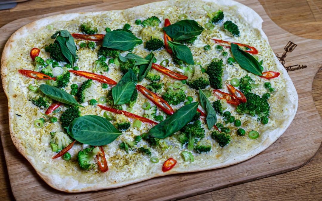 Receta: pizza de brócoli