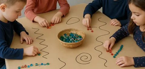 Pedretes i traç Fundesplai Infants activitat pedretes i traç