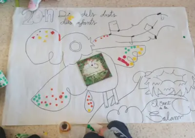 Cartell decoratiu dia dels drets dels infants