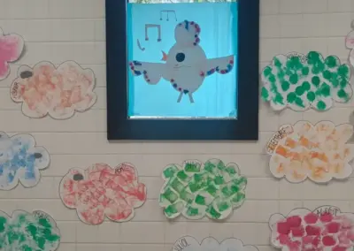 Decoració activitat el cant de la Salam menjador escolar