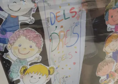 Decoració espai dia dels drets dels infants