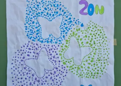 Decoració feta pels infants dia 20N