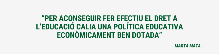 Frase pedagoga Marta Mata Català