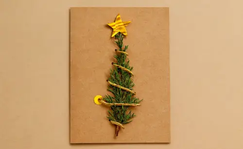 Postal nadal amb element natural