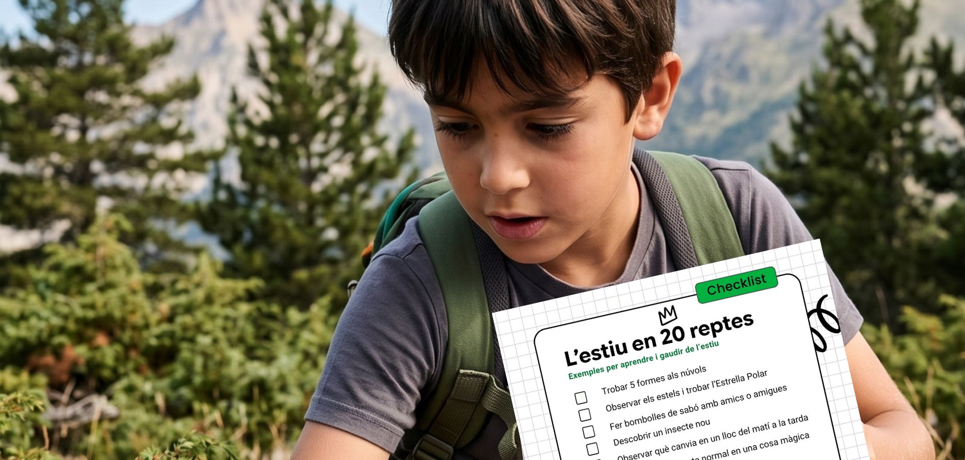 Checklist d’estiu: 20 activitats per a infants i joves