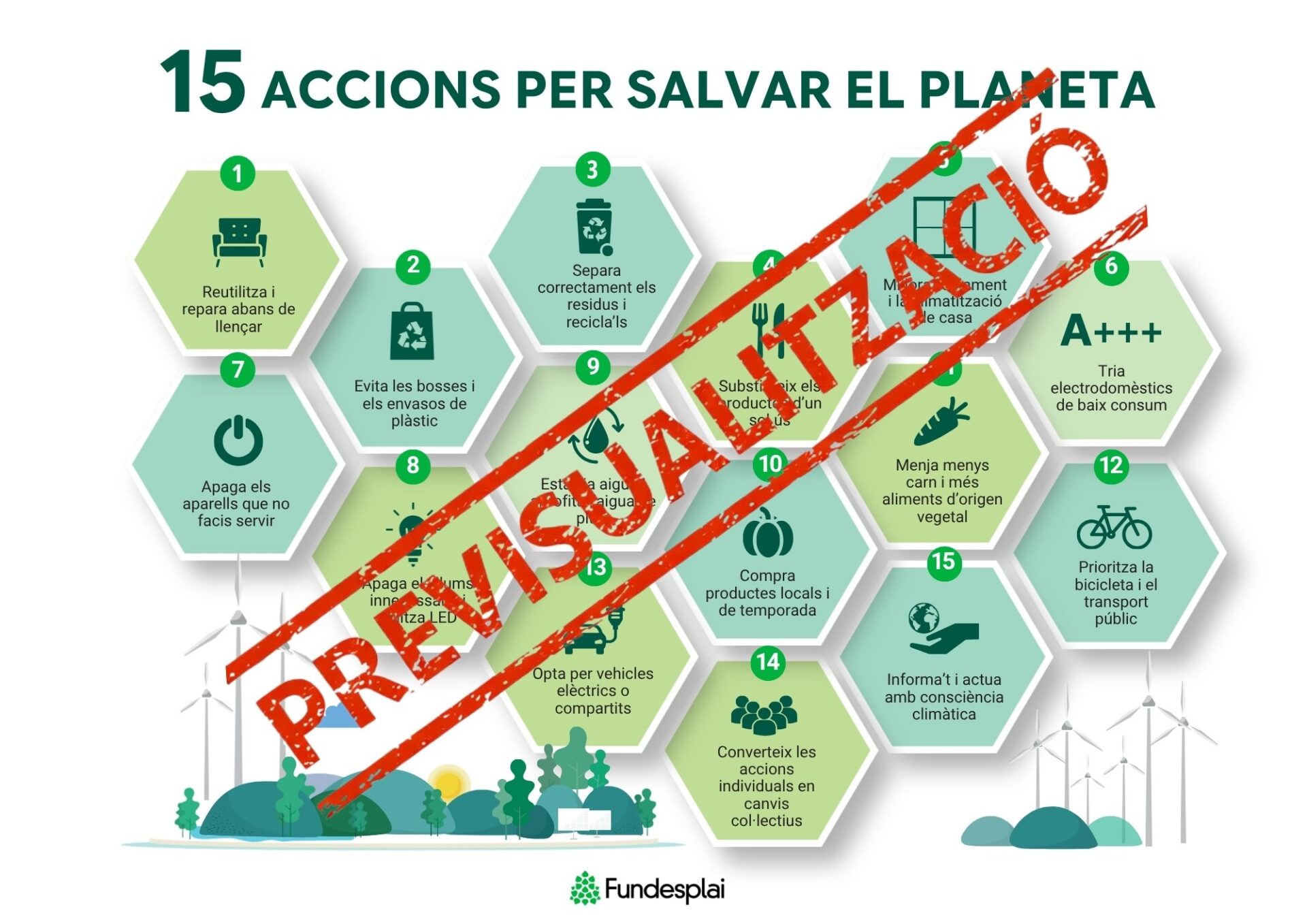 Previsualització 15 accions per salvar el planeta Fundesplai